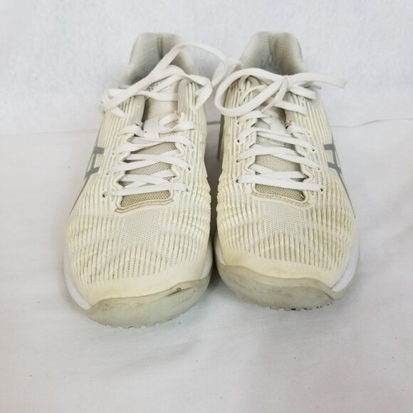 ASICS Solution Speed FF Ribbed Rubber Upper Walking Shoe Off White Size 8 ~ 4398 - Picture 3 of 9